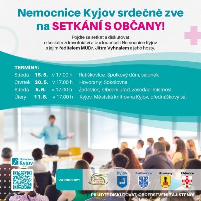 Nemocnice Kyjov pořádá setkání s občany!