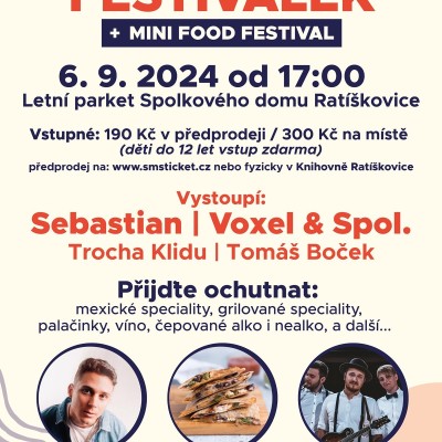 Ratíškovský festiválek + mini food festival 2024