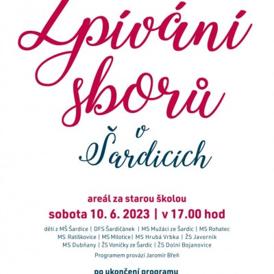 Zpívání sborů v Šardicích